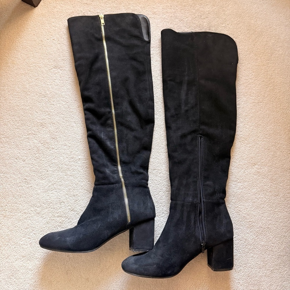 Steve Madden Black Over the Knee Boots - Picture 7 of 10